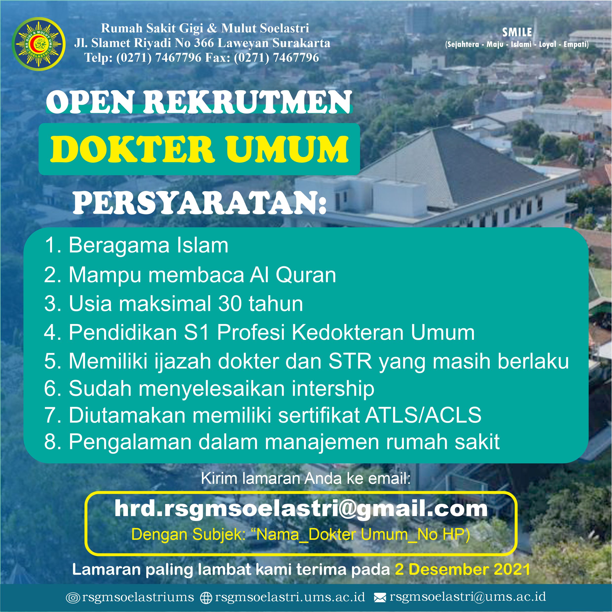 Read more about the article Lowongan Dokter Umum