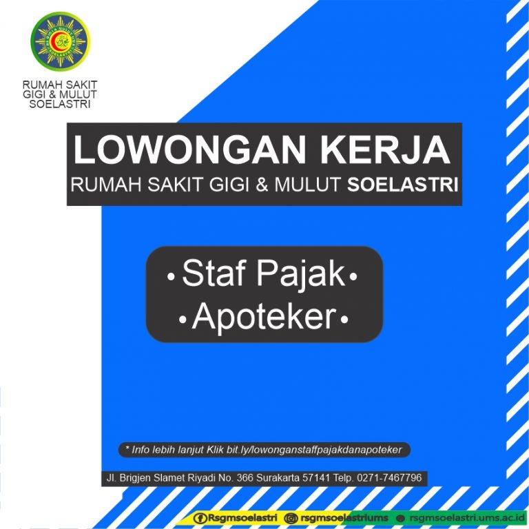 Read more about the article Lowongan Kerja Staff Pajak & Apoteker