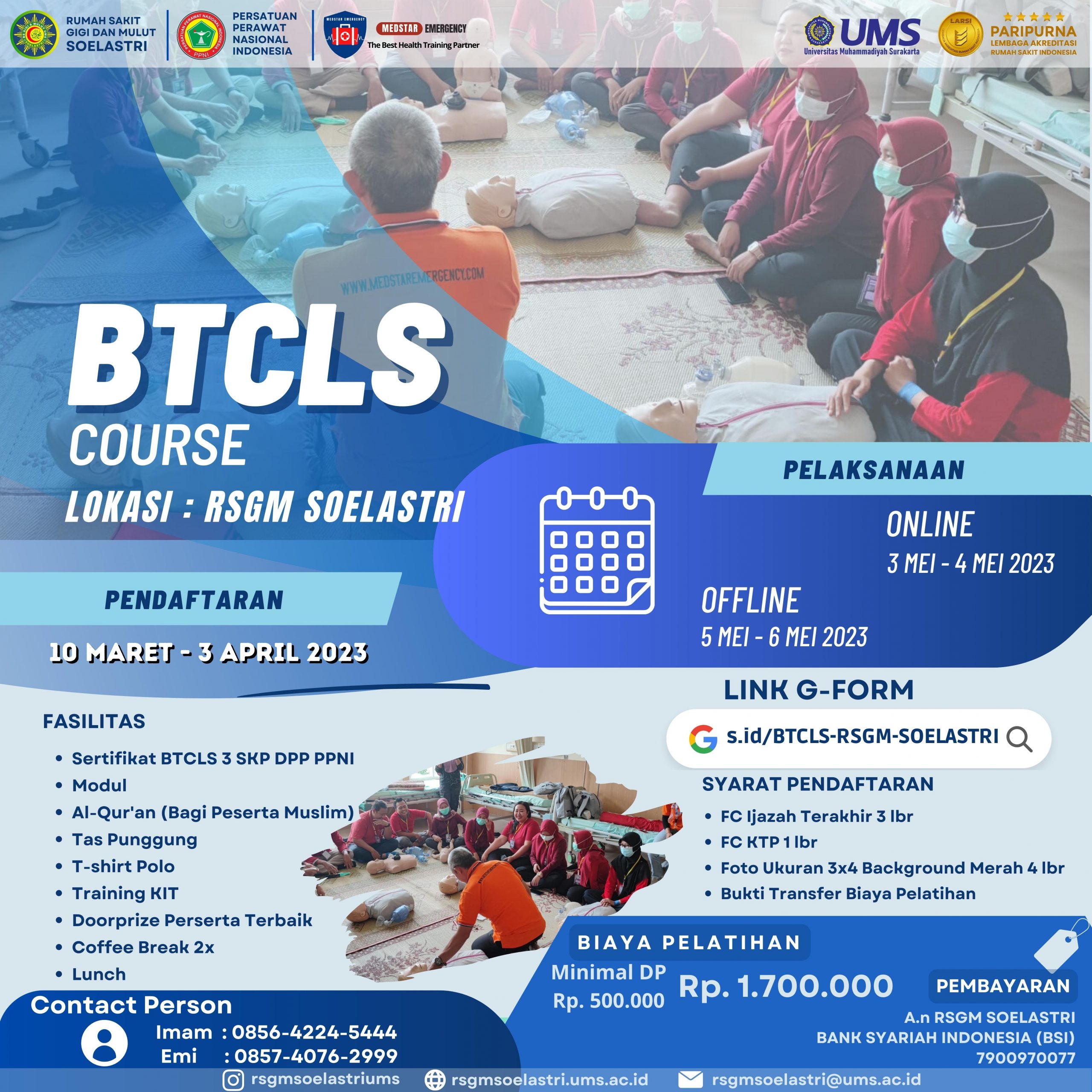 Read more about the article Pelatihan BTCLS (Basic Trauma Cardiac Life Support)