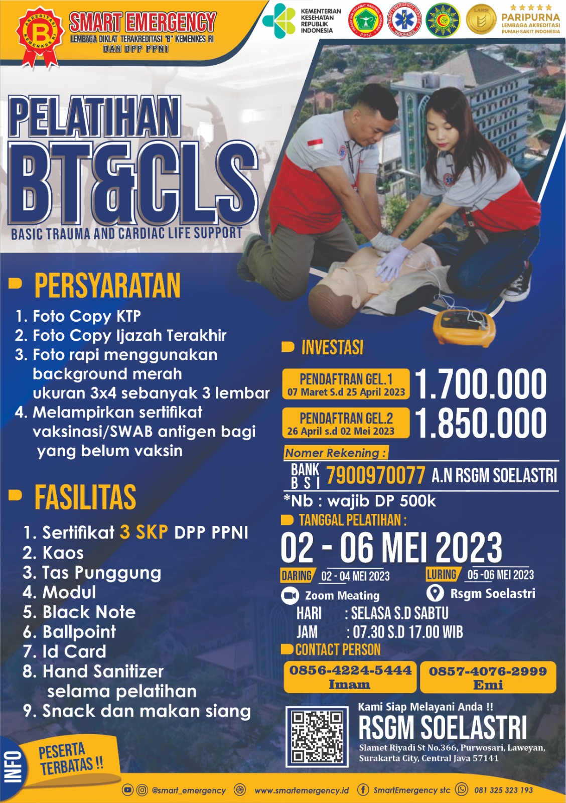 Read more about the article Pelatihan BTCLS (Basic Trauma Cardiac Life Support)