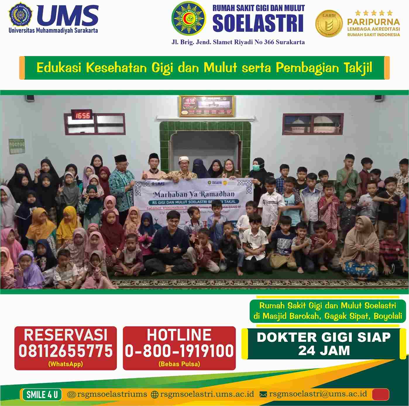 Read more about the article Edukasi Kesehatan Gigi dan Pembagian Takjil