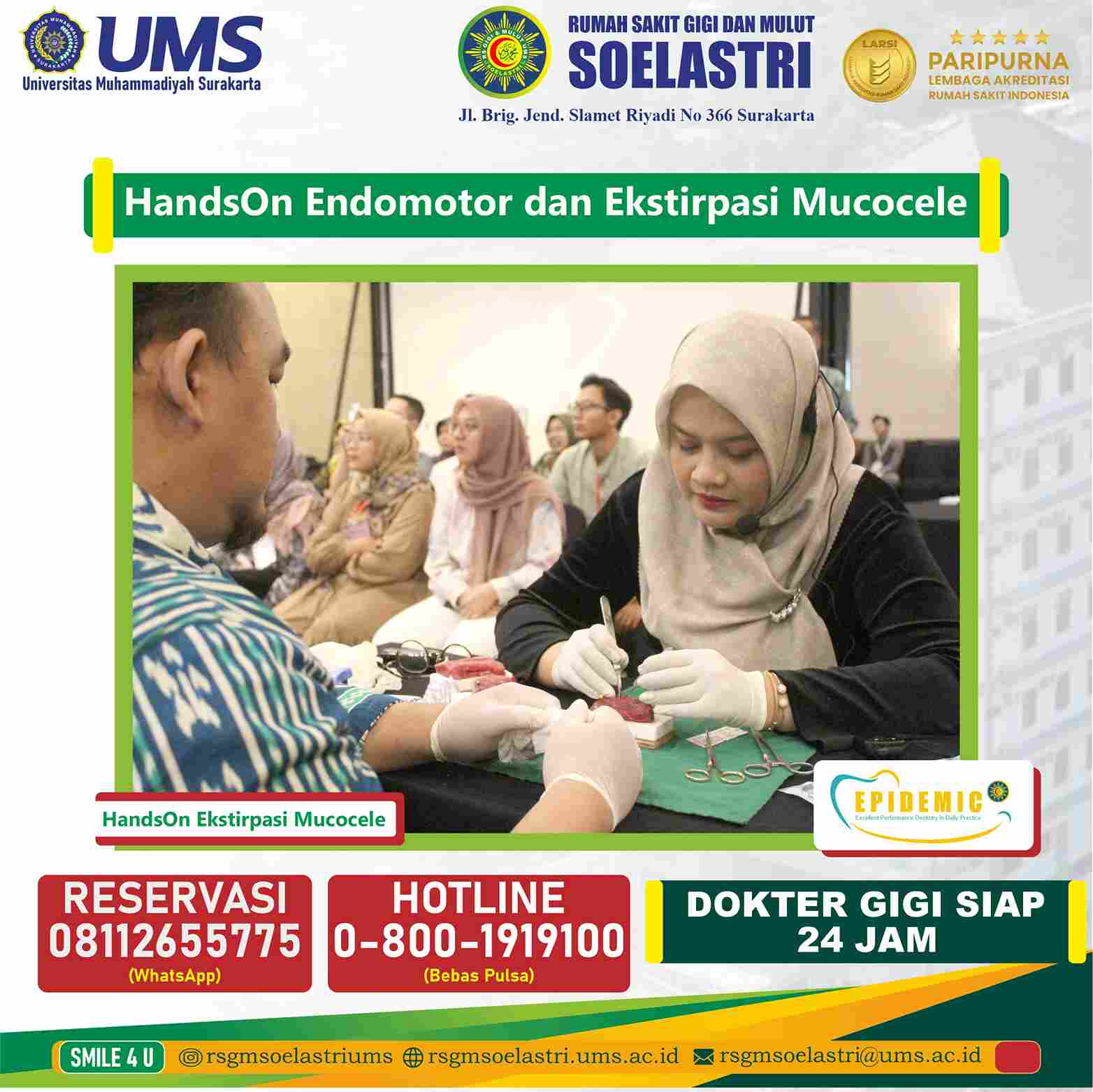 Read more about the article HandsOn Endomotor dan Ekstirpasi Mucocele