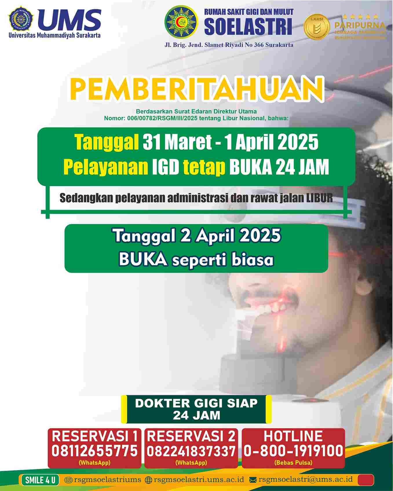 Read more about the article Dokter Gigi Siap 24 Jam