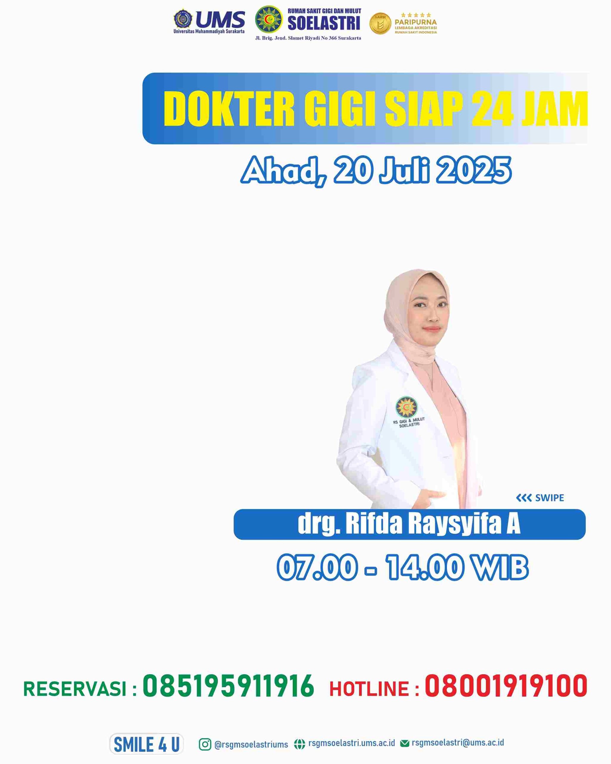 Read more about the article Dokter Gigi SIAP 24 JAM