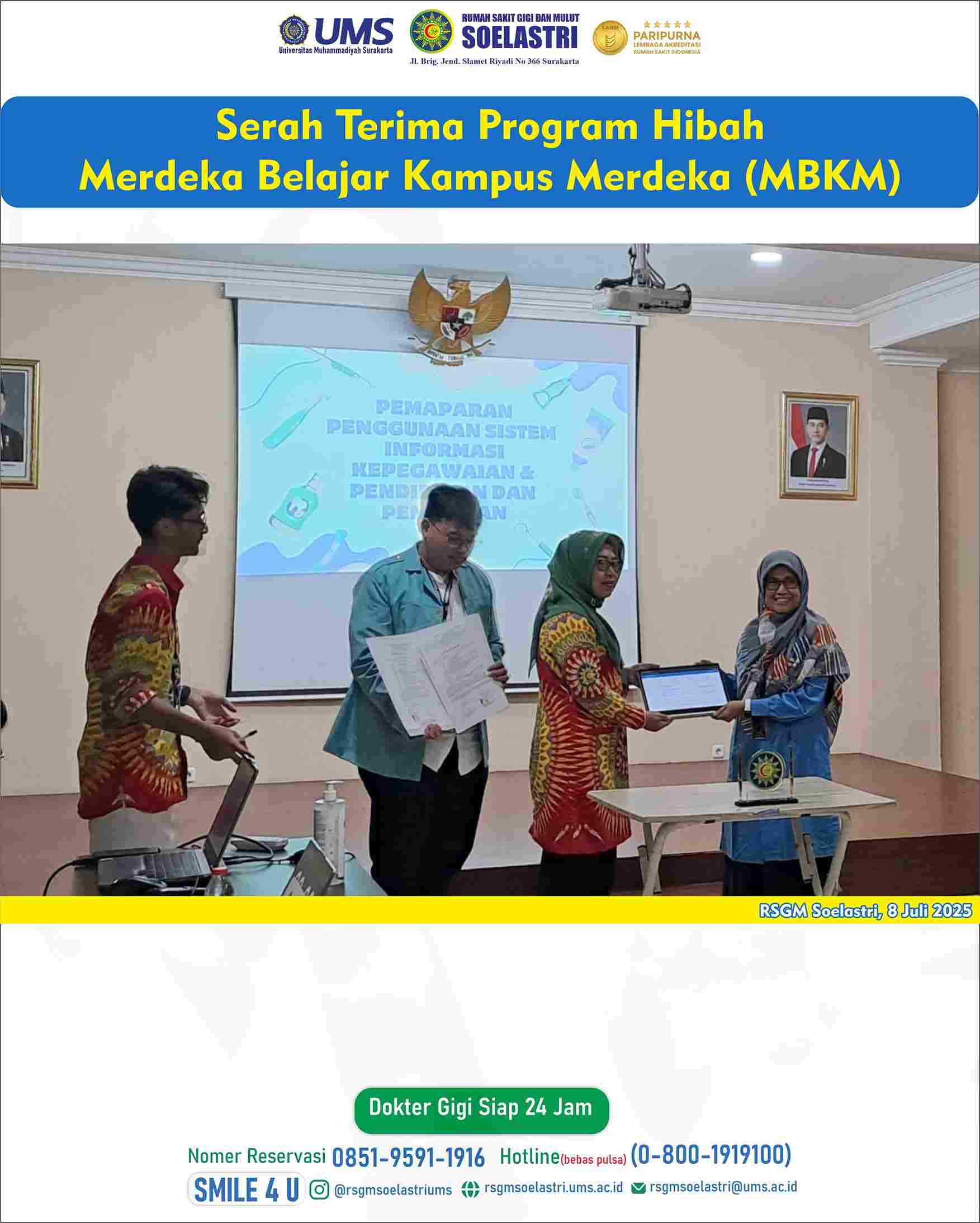 Read more about the article Serah Terima Program Hibah Merdeka Belajar Kampus Merdeka (MBKM)