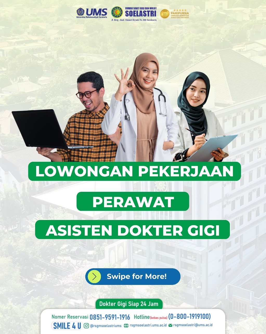 Read more about the article REKRUTMEN KARYAWAN RSGM – NOVEMBER 2025