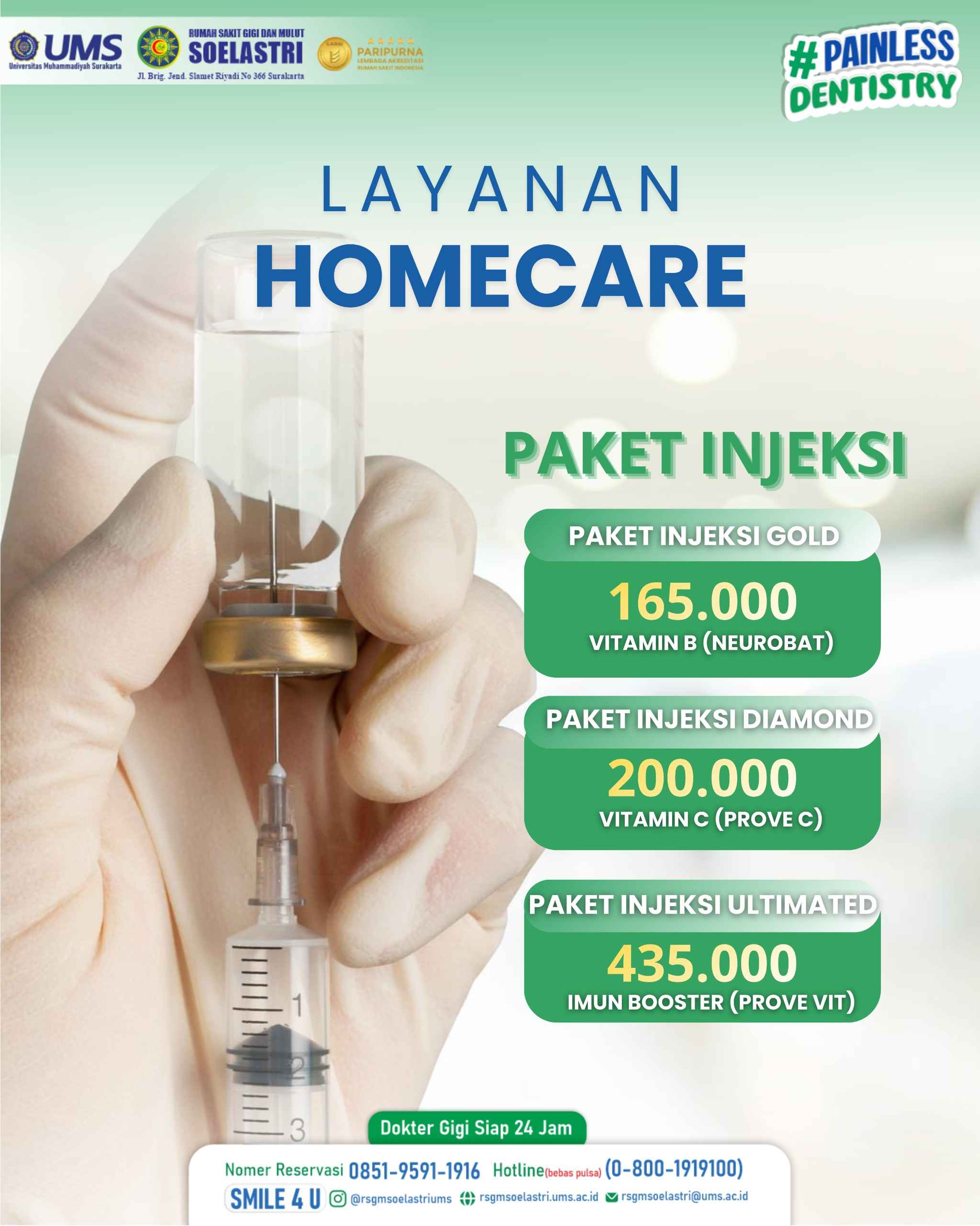 Read more about the article Home Care Paket Injeksi dan Paket Infus