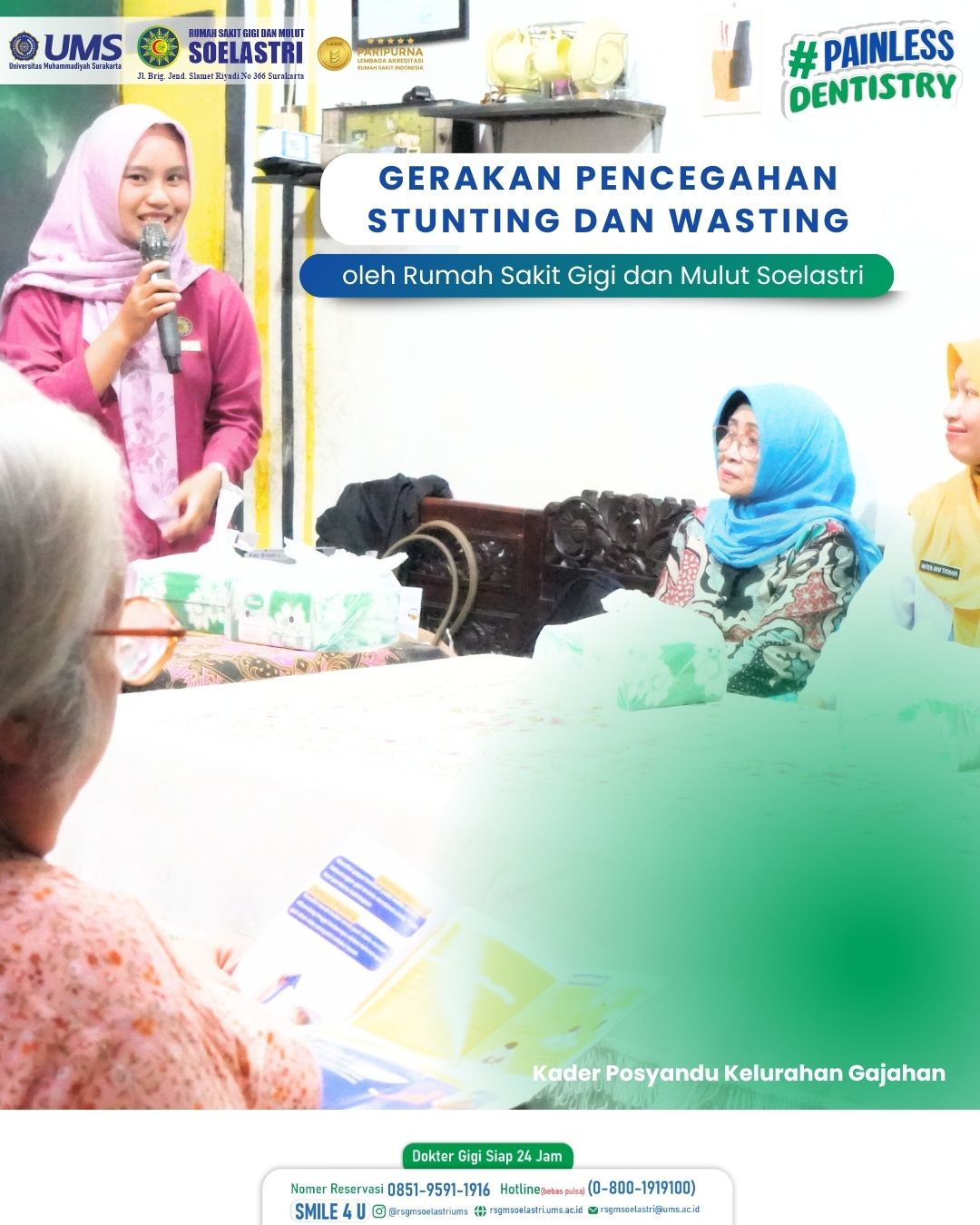 Read more about the article Rumah Sakit Gigi dan Mulut Soelastri Dukung Gerakan Pencegahan Stunting dan Wasting